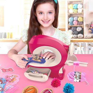 چرخ خیاطی کودک همراه با نخ کاموا Kids Sewing Machines_اسباب بازی لوازم خانگی